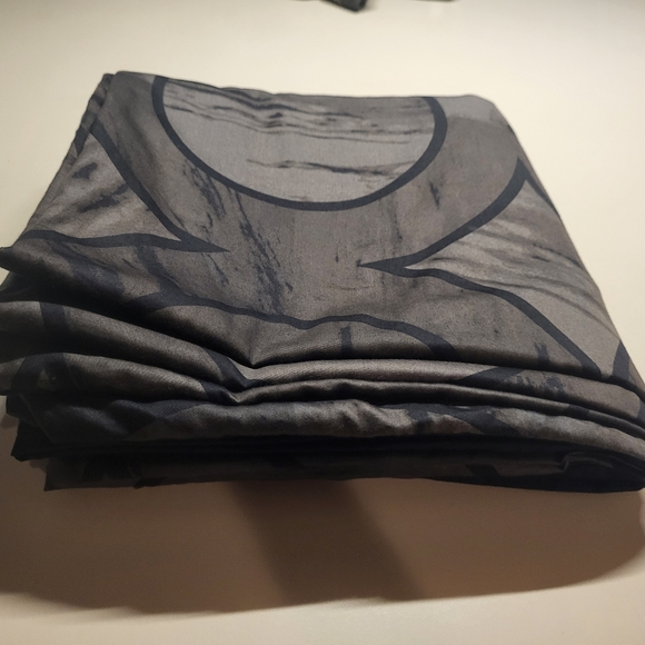 Hotel Collection Cotton Duvet Cover Marble Geo Black/ Gray FULL / QUEEN - Picture 6 of 9